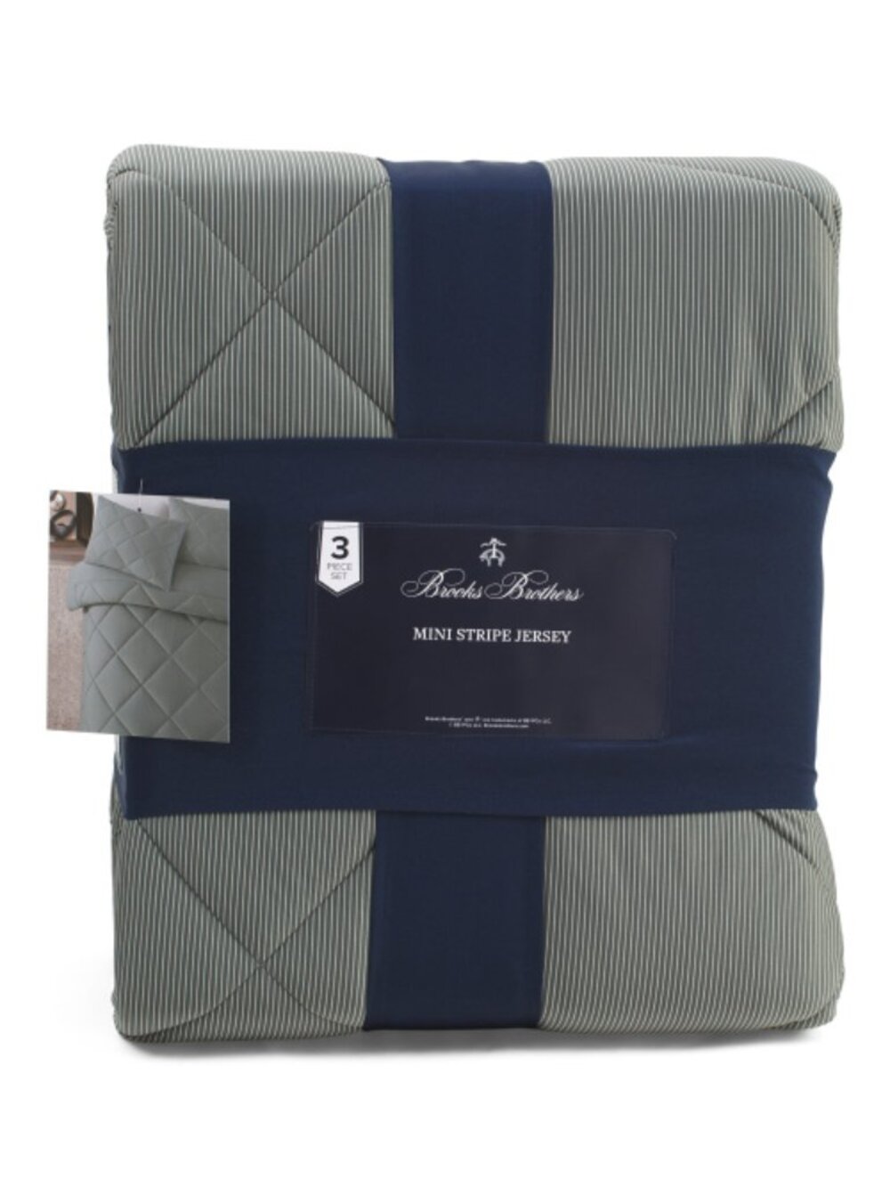 BROOKS BROTHERS Striped Comforter Set